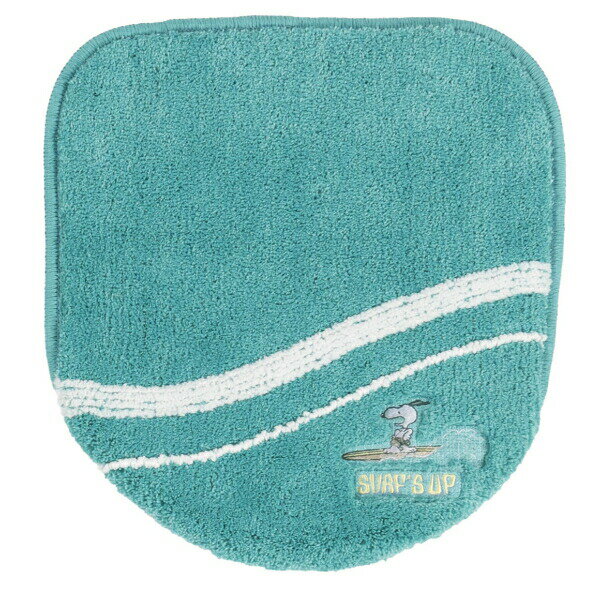 スヌーピー トイレ兼用フタカバー サーフ ターコイズブルー トイレ用品 SNOOPY