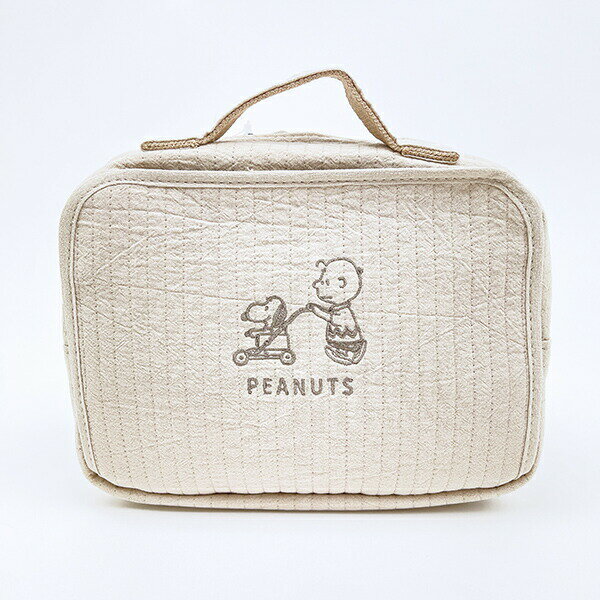 スヌーピー カート お出かけポーチ (ベージュ) 旅行 SNOOPY