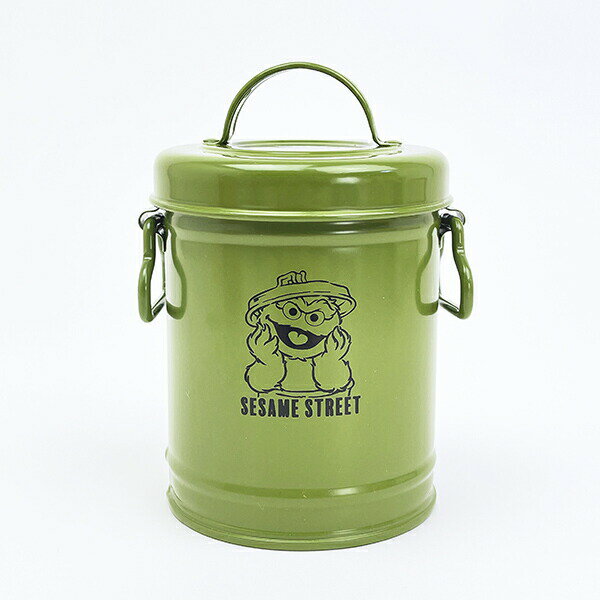 セサミストリート オスカー ダストボックス型ペンスタンド グリーン