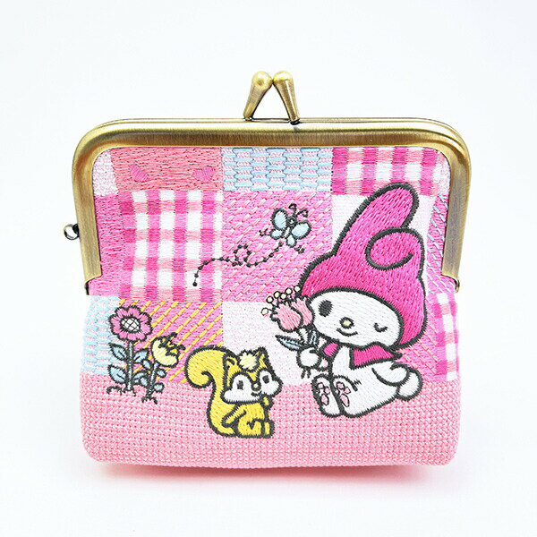 サンリオ マイメロディ がま口 畳刺繍ミニポーチ Sanrio