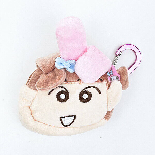 サンリオ マイメロディ × クレヨンしんちゃん ネネちゃん カラビナ付きふわミニポーチ sanrio