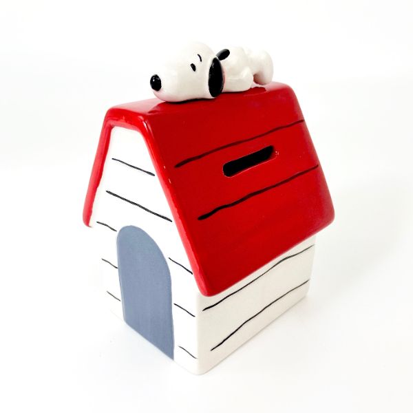 PEANUTS スヌーピー 貯金箱 ハウス スヌーピー バンク レッド グッズ 送料込みのサムネイル
