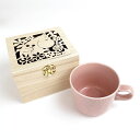 MOOMIN ムーミン 木箱入りマグ ピンク マグカップ ギフト用品 グッズ 日本製