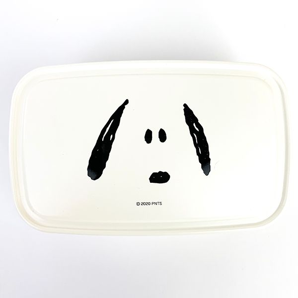 スヌーピー SNOOPY パックランチL フェイススヌーピー お弁当箱 ランチパック 白 グッズ(MCD) 送料込み