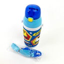 プラレール 3Dワンプッシュストローボトル プラレール 水筒 青 グッズ(3)