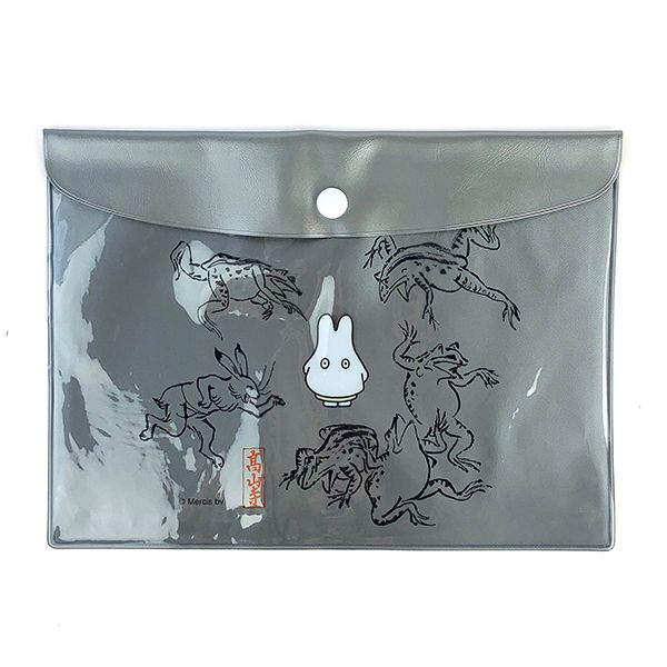 ミッフィー miffy miffy×鳥獣戯画 フラットケース みんな・いっぱい フラットポーチ グッズ 送料込みのサムネイル