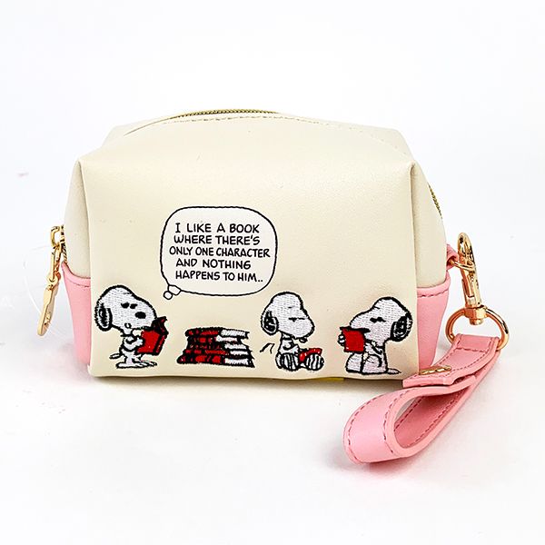 PEANUTS スヌーピー ミニミニポーチ ブック刺繍SN グッズ (MCOR) 送料込み