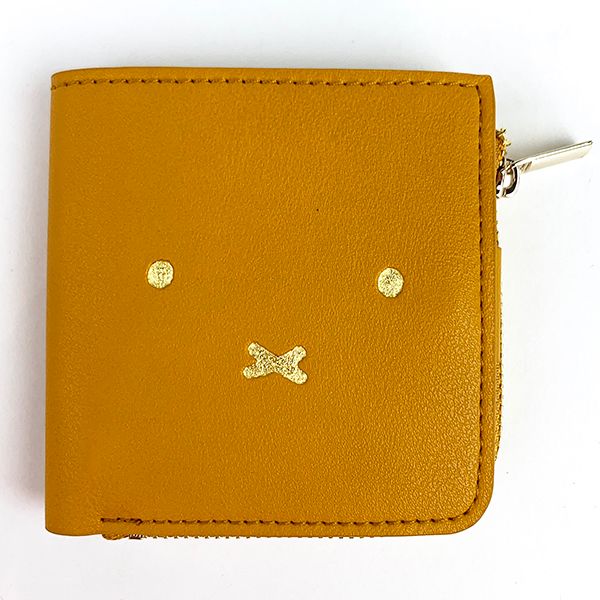 ミッフィー miffy ハーフ財布 おかおYE 財布 小銭入れ 二つ折り YELLOW (MCOR)(MCD) 送料込みのサムネイル