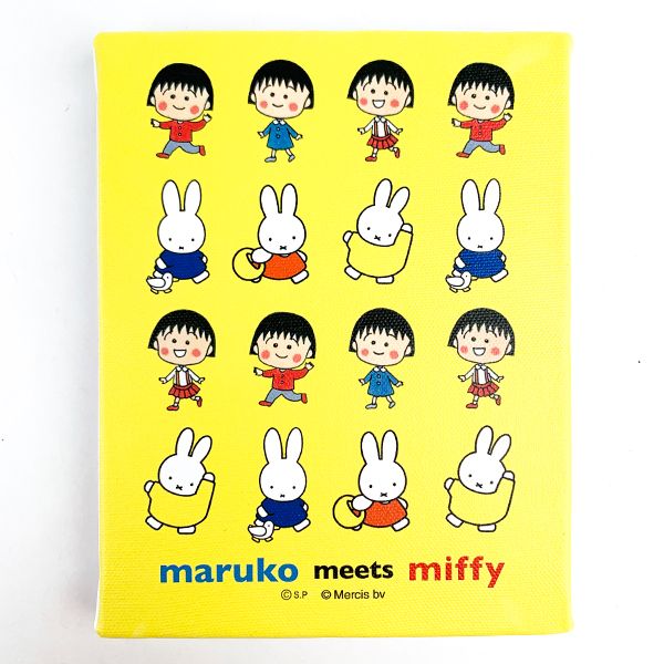 ミッフィー ちびまるこちゃん ウォールキャンバス イエロー maruko meets miffy 送料込み