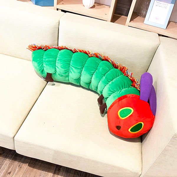 世界の名作をクッションインテリアに はらぺこあおむし だきまくら 絵本 約80cm クッション インテリア エリックカール アート