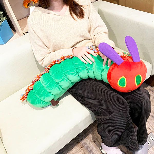 世界の名作をクッションインテリアに はらぺこあおむし だきまくら 絵本 約80cm クッション インテリア エリックカール アート