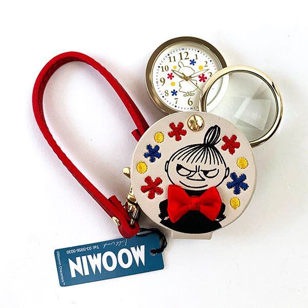ムーミン リトルミィ リトルミイ ルーペ付きハングウォッチ 懐中時計 ベージュ フィールドワーク