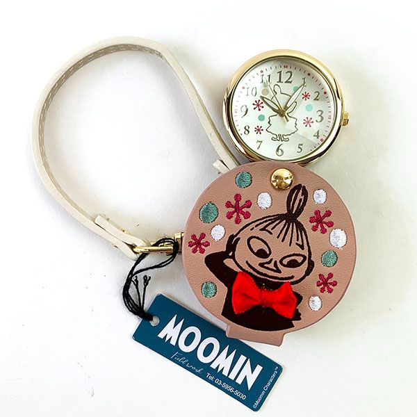 ムーミン リトルミィ リトルミイ ルーペ付きハングウォッチ 懐中時計 ピンク フィールドワーク 送料込み
