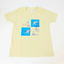 miffy ミッフィー Tシャツ XSサイズ Miffy×鳥獣戯画 灰青 4マス 洋服 鳥獣戯画 グッズ 送料込み