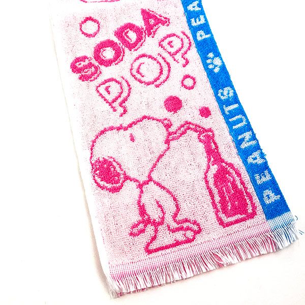 スヌーピー SNOOPY ひんやりマフラータオル UVケア ピンク 日本製 送料込み