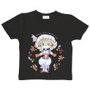 水森亜土 キッズTシャツ ハナ ブラック 120cm 亜土ちゃん 送料込み