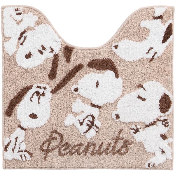 スヌーピー PEANUTS トイレマット フラッフィー BE ベージュ 58×60 送料込み