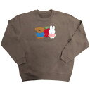 ミッフィー miffy トレーナー miffy&Boris ブラウン Mサイズ 送料込み