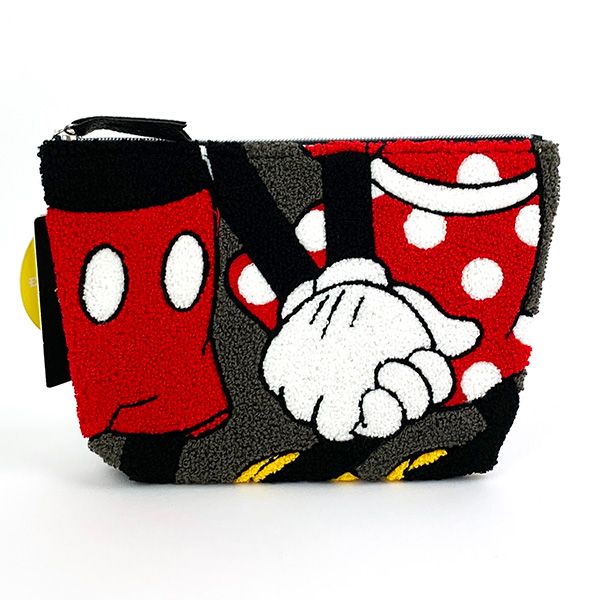 ディズニー ミッキー ミニー サガラポーチ グレー ポーチ 小物入れ 学校 オフィス 送料込みのサムネイル