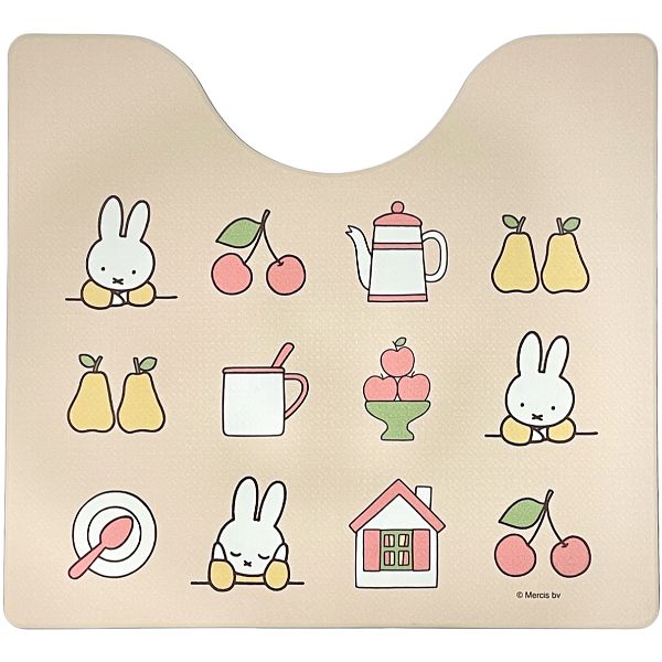 ミッフィー miffy トイレマット（アイコン） Dick Bruna トイレ ベージュ 送料込み