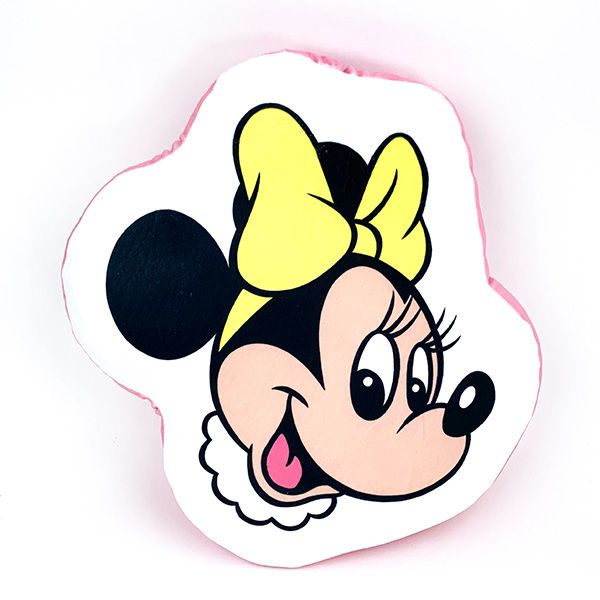 ディズニー ミニーマウス もちもちフェイスクッション インテリア ミッキーマウス ピンク 送料込み