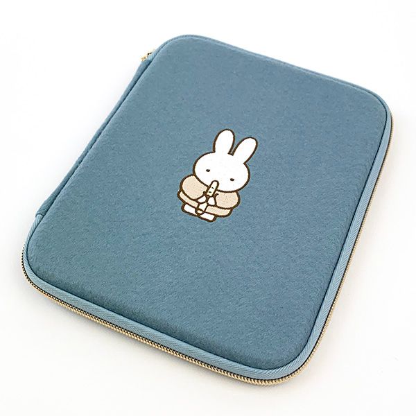ミッフィー miffy マルチポーチ (ブルー) 母子手帳ケース 通帳ケース キャラクター...