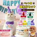 【7/19-7/25 全品ポイント5倍!】犬 誕生日 グッズ 帽子 グッズ スタイ バースデー ペット 誕生日 犬用 小型犬 首飾り アクセサリー おもちゃ パ...