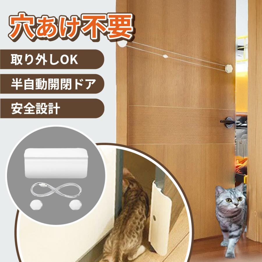 【2/4〜10 マラソン全品ポイント5倍！】【ランキング入賞品】 ペットドア 猫 ドア 工事不要 後付け キャットドア 猫ドア 犬 猫扉 穴あけ不要 簡単取付 ...