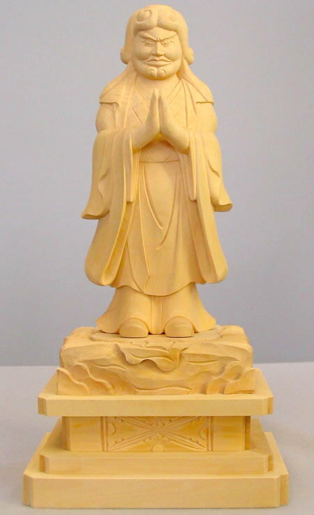 仏像 中山鬼子母神 3.5寸 柘植製 【適合宗派:日蓮宗】