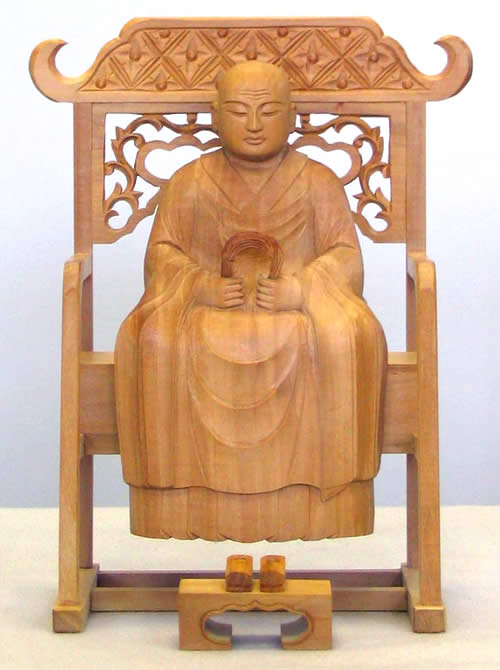 仏像 承陽大師/道元禅師 2.5寸 白檀製 【適合宗派：曹洞宗】【イベント期間中P5倍！】