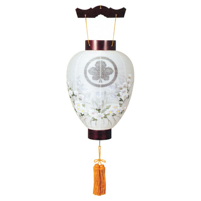 盆提灯｜御所提灯　家紋入御所提灯紫檀【イベント期間中P5倍！】