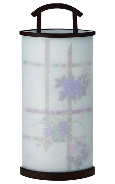 盆提灯 盆ちょうちん インテリア提灯 モダン行灯 お盆 新盆 初盆 御供 二重張り【 京こまち 花柄 】 HI-1010