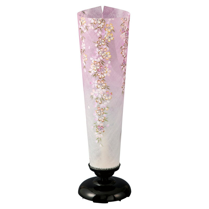 盆提灯 盆ちょうちん インテリア提灯 モダン行灯 お盆 新盆 初盆 御供 夢あんどん 桜 回転筒付【イベント期間中P5倍！】