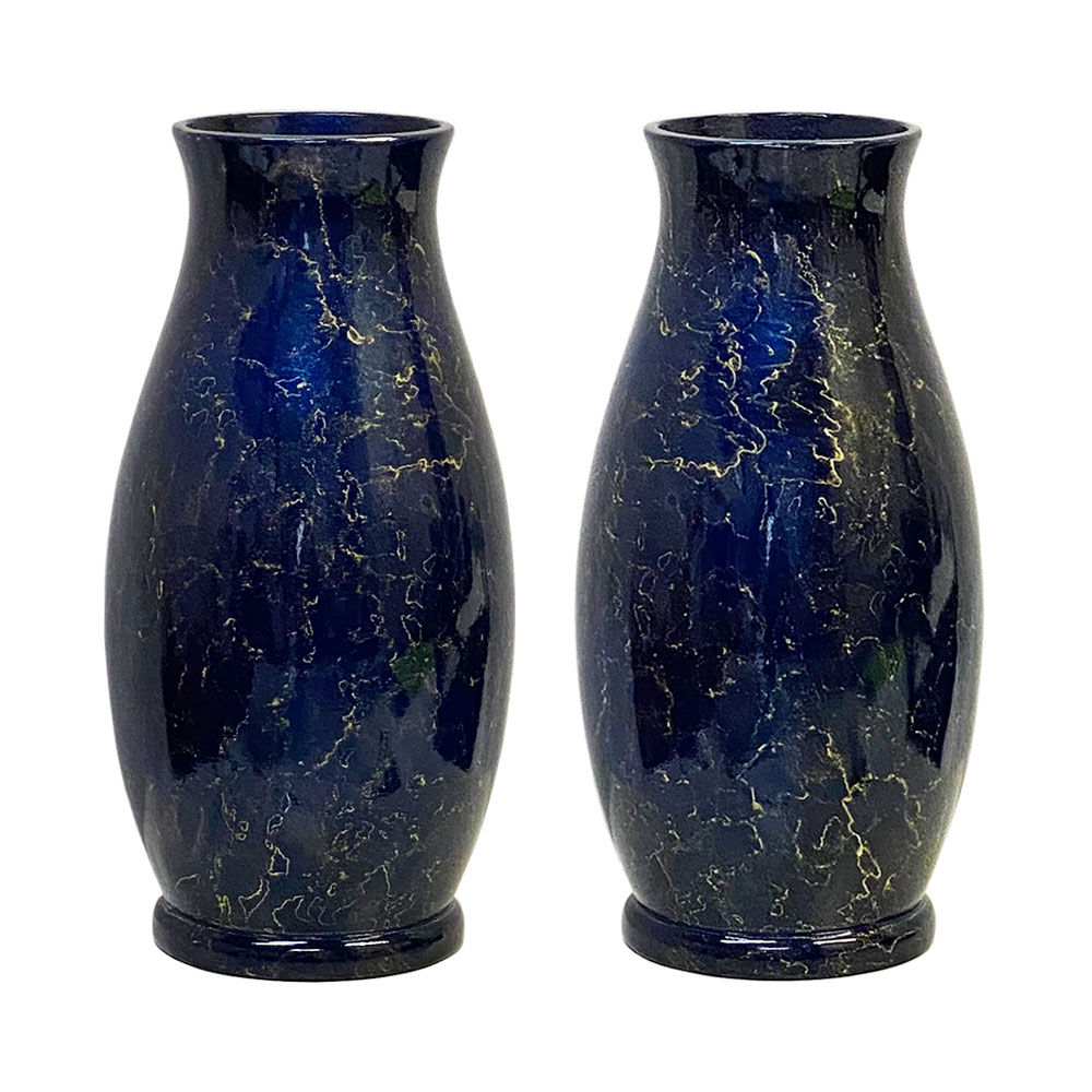 花瓶 花立 仏壇用 仏間用 亜鉛 合金 秀（ひで） 青金 6号 一対【イベント期間中P5倍！】