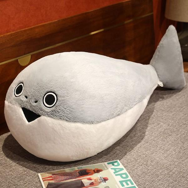 乐天商城 - 縫いぐるみ すっぽん 抱き枕 サカバンバスピスさかな 昼寝クッション キャラクター 巨大 人形 ソファー ボディ枕 かわいい フワフワ