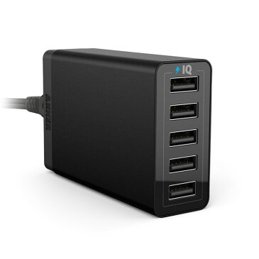 Anker PowerPort 5 40W5ポート USB急速充電器 ACアダプタ PowerIQ搭載 最大出力8A