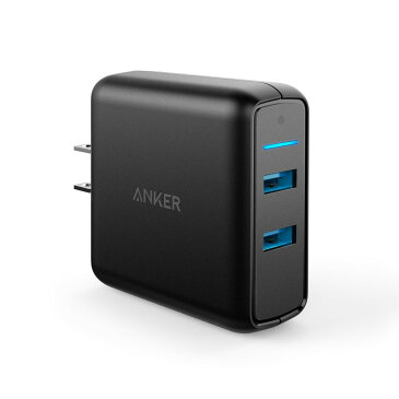 急速充電器 Anker PowerPort Speed 2 USB急速充電器 QC3.0 2ポート搭載、39.5W 2ポート ACアダプタ iPhone、Android各種対応