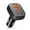 Anker Roav F2 カーチャージャー（FMトランスミッター搭載 19.5W 2ポート）【Bluetooth 4.2 / カーファインダー / ハンズフリー通話対応 / Power IQ搭載 / PSE認証済】