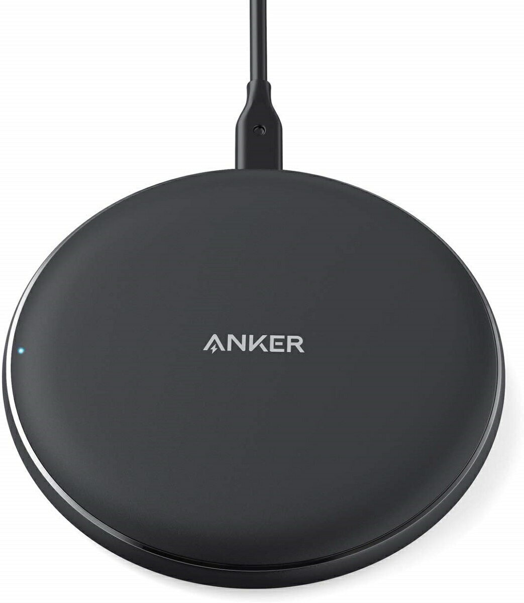 ワイヤレス急速充電器 Anker PowerWave 10 Pad（改善版 10W ワイヤレス急速充電器）【Qi認証取得 / PSE認証済】iPhone XS/XS Max/XR / 8 / 8 Plus、 Galaxy S9 / S9+ / S8 / S8+、その他Qi対応機種各種対応