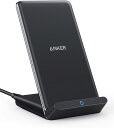 Anker PowerWave 10 Stand ワイヤレス充電器 Qi認証 iPhone 13 / 13 Pro Galaxy 各種対応 最大10W出力 (ブ...