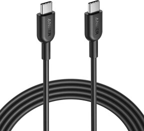 Anker PowerLine II USB-C & USB-C 2.0 ケーブル (1.8m ホワイト)【USB-IF認証取得/超高耐久/PD対応】Galaxy S10 / S10+ / S9 / S9+、iPad Pro (2018, 11インチ) / MacBook/MacBook Air (2018)、MateBook対応