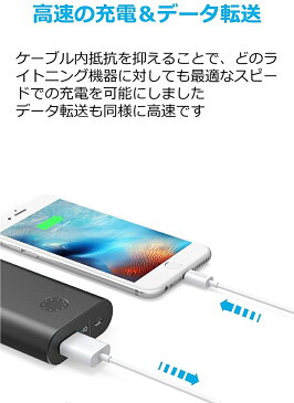 【3本セット】Anker プレミアムライトニングUSBケーブル 【iPhone XS/XS Max/XR 対応/Apple MFi認証取得】 ( ホワイト0.9m )