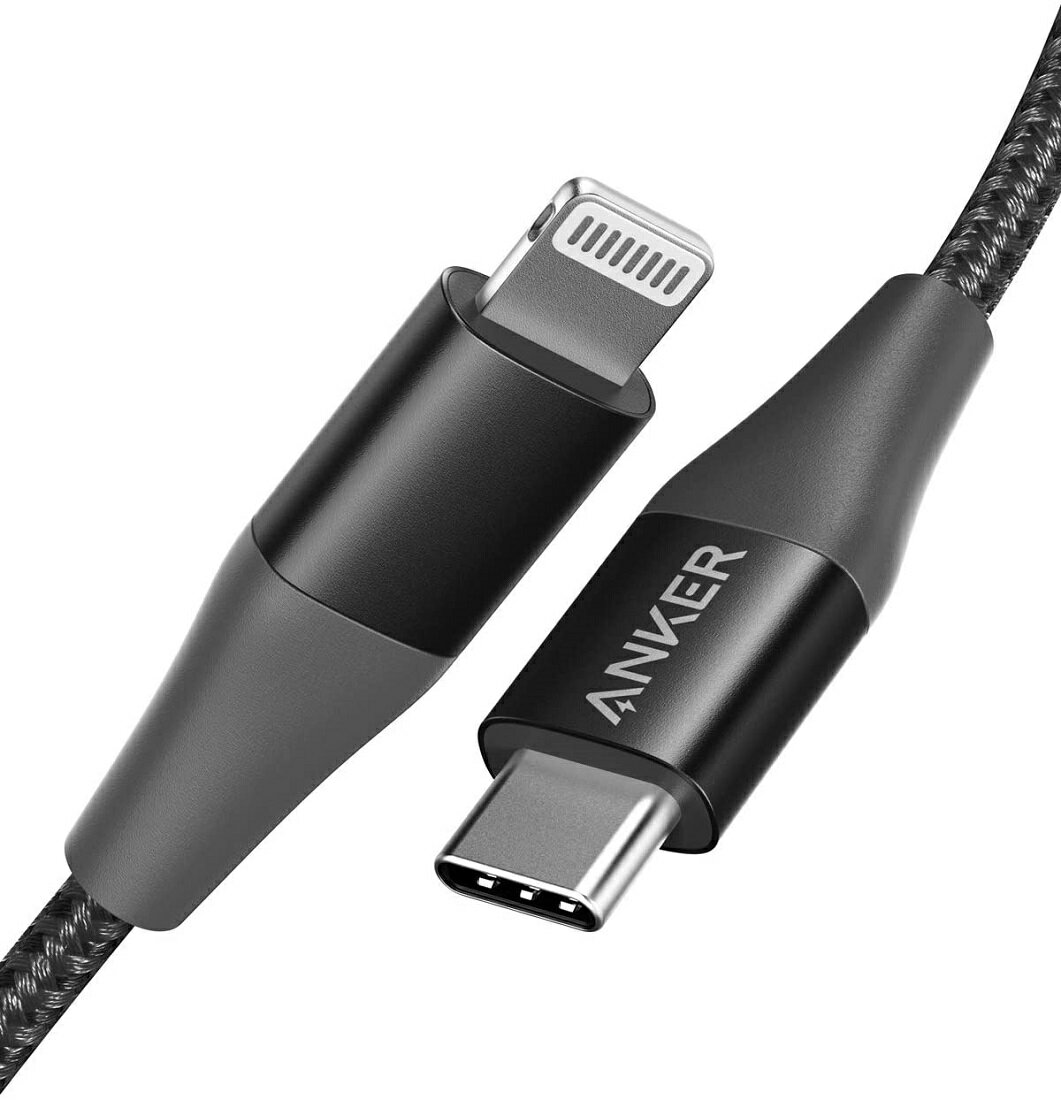 【一部あす楽対応】Anker PowerLine II USB-C ＆ ライトニング ケーブル【Apple MFi認証取得 / 超高耐久】 iPhone XS / XS Max / XR / X / 8 / 8 Plus（0.9m ブラック レッド）