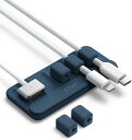 Anker Magnetic Cable Holder (マグネット式 ケーブルホルダー) ライトニングケーブル USB-C ケーブル Micro USB ケーブル 他対応