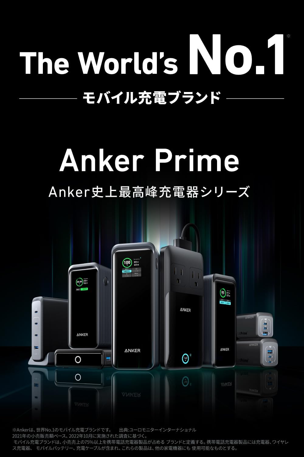 Anker Prime Charging Station (6-in-1, 140W) 6-in-1 充電ステーション【独自技術Anker GaNPrime採用/コンセント差込口 2口 / USB-C 2ポート / USB-A 2ポート / PSE技術基準適合】 2