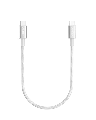 Anker 331 高耐久ナイロン USB-C ＆ USB-C ケーブル 60W USB PD対応 MacBook Pro iPad Pro iPad Air 4 Galaxy S21 Pixel LG 他対応 0.3m 