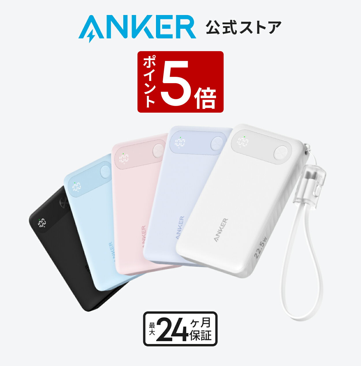 【1/30 限定 P5倍】Anker Power Bank 