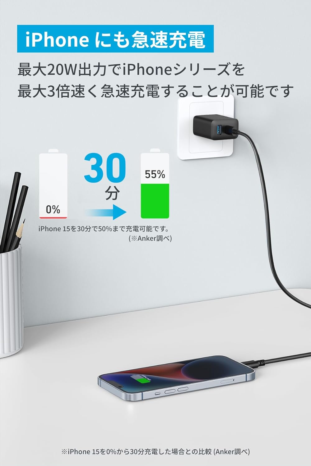 Anker Charger (20W, 2-p...の紹介画像3