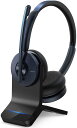 Anker PowerConf H700(ワイヤレスヘッドセット Bluetooth 5.0)充電スタンド付属【パソコン用 / Web会議 /...