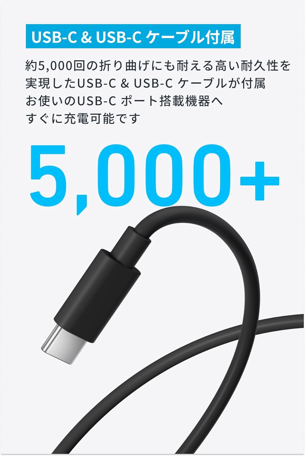 Anker Charger (25W) with USB-C & USB-C ケーブル 【USB PD 対応/PSE技術基準適合...